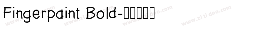 Fingerpaint Bold字体转换
